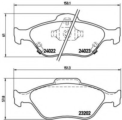BREMBO P 83 085 Тормозные колодки для DAIHATSU CHARADE (Дайхатсу Чарадэ) BREMBO P 83 085 Тормозные колодки для DAIHATSU CHARADE (Дайхатсу Чарадэ)