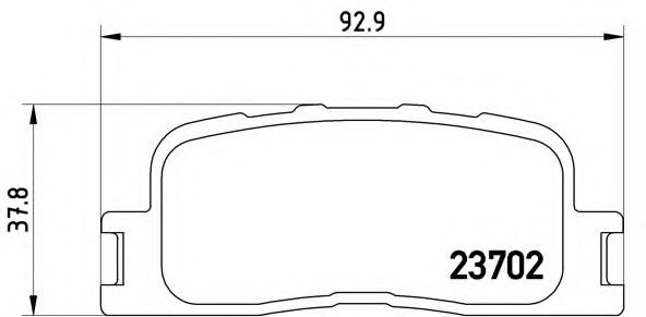 BREMBO P 83 088 Тормозные колодки для CHERY FORA (Чери Фора) BREMBO P 83 088 Тормозные колодки для CHERY FORA (Чери Фора)