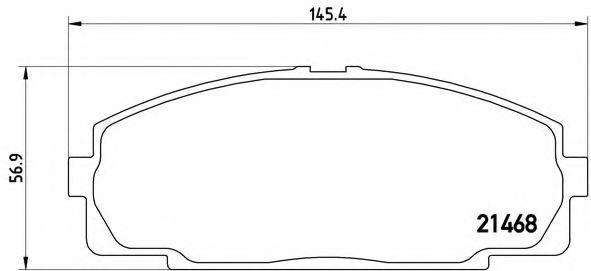 BREMBO P 83 092 Тормозные колодки для TOYOTA HIACE II (Тойота/тоета Хиаcэ 2) BREMBO P 83 092 Тормозные колодки для TOYOTA HIACE II (Тойота/тоета Хиаcэ 2)
