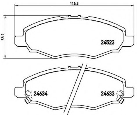 BREMBO P 83 094 Тормозные колодки для TOYOTA INNOVA (Тойота/тоета Инноvа) BREMBO P 83 094 Тормозные колодки для TOYOTA INNOVA (Тойота/тоета Инноvа)