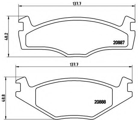 BREMBO P 85 005 Тормозные колодки для VOLKSWAGEN JETTA I (Фольксваген Жэтта и) BREMBO P 85 005 Тормозные колодки для VOLKSWAGEN JETTA I (Фольксваген Жэтта и)