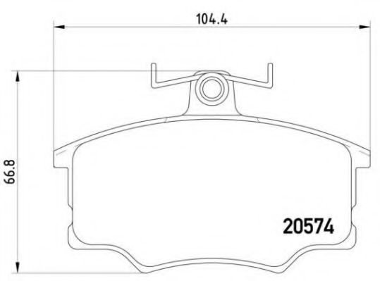 BREMBO P 85 010 Тормозные колодки для AUDI 100 (Ауди 100) BREMBO P 85 010 Тормозные колодки для AUDI 100 (Ауди 100)
