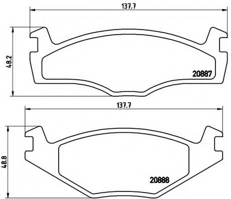 BREMBO P 85 012 Тормозные колодки для VOLKSWAGEN CADDY I (Фольксваген Cаддъ и) BREMBO P 85 012 Тормозные колодки для VOLKSWAGEN CADDY I (Фольксваген Cаддъ и)