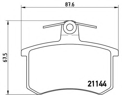 BREMBO P 85 013 Тормозные колодки для AUDI 90 (Ауди 90) BREMBO P 85 013 Тормозные колодки для AUDI 90 (Ауди 90)