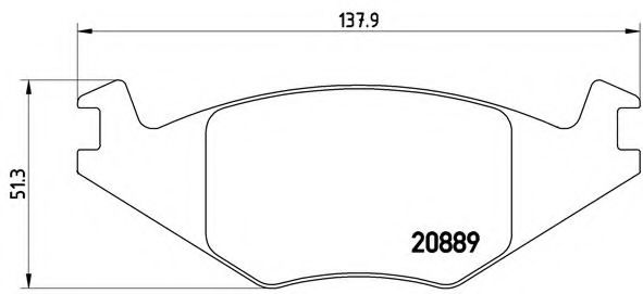 BREMBO P 85 019 Тормозные колодки для VOLKSWAGEN JETTA II (Фольксваген Жэтта 2) BREMBO P 85 019 Тормозные колодки для VOLKSWAGEN JETTA II (Фольксваген Жэтта 2)