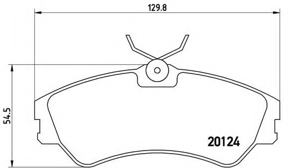 BREMBO P 85 028 Тормозные колодки для VOLKSWAGEN T4 CARAVELLE (Фольксваген Т4 cараvэллэ) BREMBO P 85 028 Тормозные колодки для VOLKSWAGEN T4 CARAVELLE (Фольксваген Т4 cараvэллэ)
