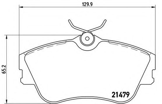 BREMBO P 85 029 Тормозные колодки для VOLKSWAGEN T4 CARAVELLE (Фольксваген Т4 cараvэллэ) BREMBO P 85 029 Тормозные колодки для VOLKSWAGEN T4 CARAVELLE (Фольксваген Т4 cараvэллэ)
