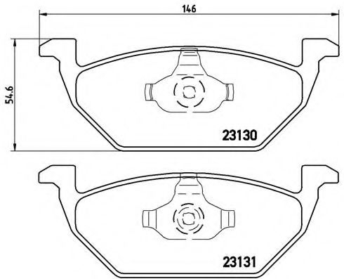 BREMBO P 85 041 Тормозные колодки для VOLKSWAGEN (Фольксваген) BREMBO P 85 041 Тормозные колодки для VOLKSWAGEN (Фольксваген)