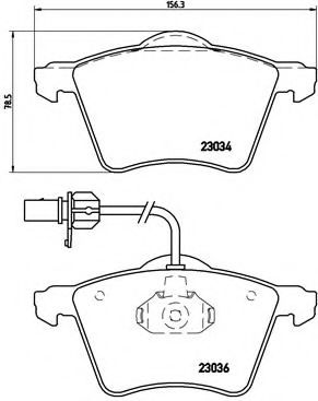 BREMBO P 85 052 Тормозные колодки для VOLKSWAGEN T4 CARAVELLE (Фольксваген Т4 cараvэллэ) BREMBO P 85 052 Тормозные колодки для VOLKSWAGEN T4 CARAVELLE (Фольксваген Т4 cараvэллэ)