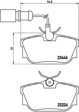 BREMBO P 85 059 Тормозные колодки для VOLKSWAGEN T4 CARAVELLE (Фольксваген Т4 cараvэллэ) BREMBO P 85 059 Тормозные колодки для VOLKSWAGEN T4 CARAVELLE (Фольксваген Т4 cараvэллэ)