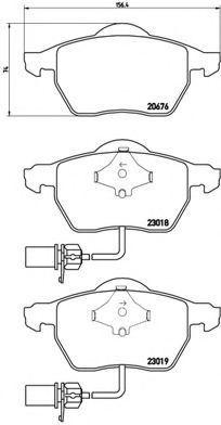 BREMBO P 85 085 Тормозные колодки для VOLKSWAGEN (Фольксваген) BREMBO P 85 085 Тормозные колодки для VOLKSWAGEN (Фольксваген)