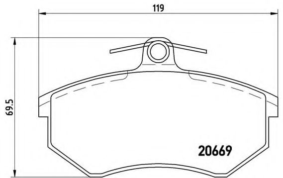 BREMBO P 85 092 Тормозные колодки для AUDI 90 (Ауди 90) BREMBO P 85 092 Тормозные колодки для AUDI 90 (Ауди 90)