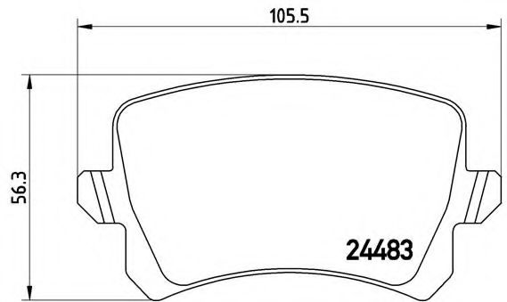 BREMBO P 85 109 Тормозные колодки для VOLKSWAGEN (Фольксваген) BREMBO P 85 109 Тормозные колодки для VOLKSWAGEN (Фольксваген)