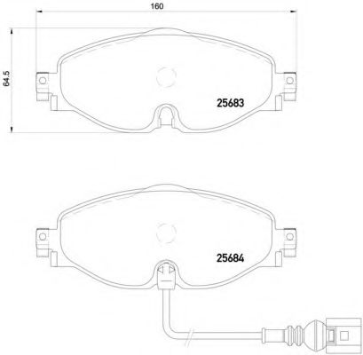 BREMBO P 85 126 Тормозные колодки для VOLKSWAGEN (Фольксваген) BREMBO P 85 126 Тормозные колодки для VOLKSWAGEN (Фольксваген)