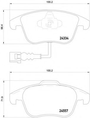 BREMBO P 85 130 Тормозные колодки для VOLKSWAGEN (Фольксваген) BREMBO P 85 130 Тормозные колодки для VOLKSWAGEN (Фольксваген)