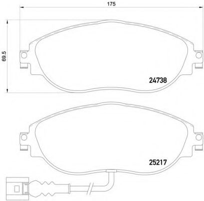 BREMBO P 85 131 Тормозные колодки для VOLKSWAGEN (Фольксваген) BREMBO P 85 131 Тормозные колодки для VOLKSWAGEN (Фольксваген)
