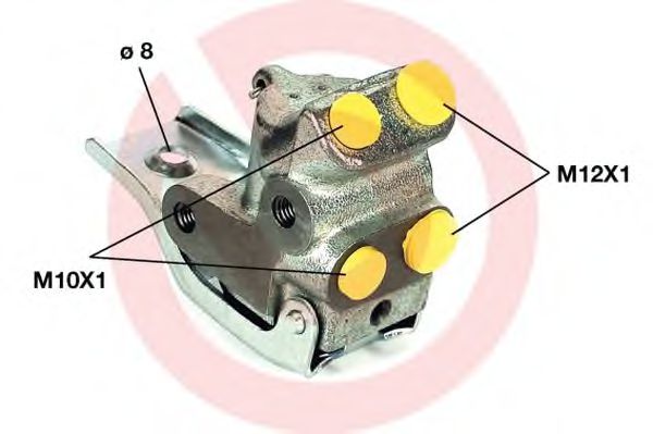 BREMBO R 68 009 Регулятор тормозных сил для RENAULT EXTRA (Рено Эxтра) BREMBO R 68 009 Регулятор тормозных сил для RENAULT EXTRA (Рено Эxтра)