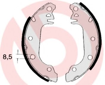 BREMBO S 23 569 Тормозные колодоки для FORD FIESTA (Форд Фиэста) BREMBO S 23 569 Тормозные колодоки для FORD FIESTA (Форд Фиэста)