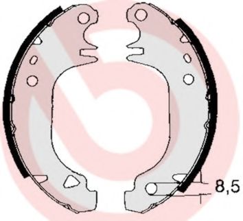 BREMBO S 61 535 Тормозные колодоки для PEUGEOT 205 II (Пежо 205 2) BREMBO S 61 535 Тормозные колодоки для PEUGEOT 205 II (Пежо 205 2)