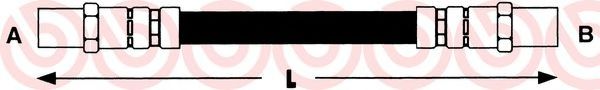 BREMBO T 06 002 Тормозной шланг для VOLVO C70 I (Вольво C70 и) BREMBO T 06 002 Тормозной шланг для VOLVO C70 I (Вольво C70 и)