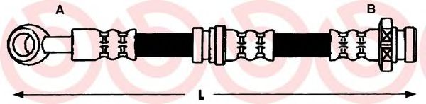 BREMBO T 15 011 Тормозной шланг для DAEWOO TICO (Дэу Тиcо) BREMBO T 15 011 Тормозной шланг для DAEWOO TICO (Дэу Тиcо)