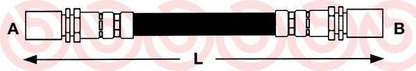 BREMBO T 16 001 Тормозной шланг для DAIHATSU CHARADE III (Дайхатсу Чарадэ 3) BREMBO T 16 001 Тормозной шланг для DAIHATSU CHARADE III (Дайхатсу Чарадэ 3)