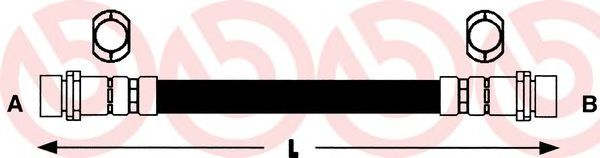 BREMBO T 23 049 Тормозной шланг для FIAT PANDA (Фиат Панда) BREMBO T 23 049 Тормозной шланг для FIAT PANDA (Фиат Панда)