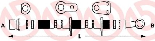 BREMBO T 28 074 Тормозной шланг для HONDA PRELUDE III (Хонда Прэлудэ 3) BREMBO T 28 074 Тормозной шланг для HONDA PRELUDE III (Хонда Прэлудэ 3)