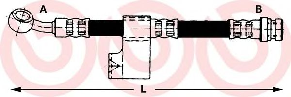 BREMBO T 30 015 Тормозной шланг для HYUNDAI EXCEL (Хендай Эxcэл) BREMBO T 30 015 Тормозной шланг для HYUNDAI EXCEL (Хендай Эxcэл)