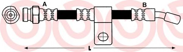 BREMBO T 30 017 Тормозной шланг для HYUNDAI AMICA / ATOZ (Хендай Амиcа / атоз) BREMBO T 30 017 Тормозной шланг для HYUNDAI AMICA / ATOZ (Хендай Амиcа / атоз)
