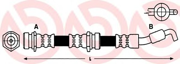 BREMBO T 49 049 Тормозной шланг для MAZDA (Мазда) BREMBO T 49 049 Тормозной шланг для MAZDA (Мазда)