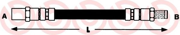 BREMBO T 50 017 Тормозной шланг для VOLKSWAGEN LT 28-35 I (Фольксваген Лт 28-35 и) BREMBO T 50 017 Тормозной шланг для VOLKSWAGEN LT 28-35 I (Фольксваген Лт 28-35 и)