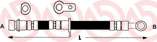 BREMBO T 52 008 Тормозной шланг для ROVER 400 (Ровер 400) BREMBO T 52 008 Тормозной шланг для ROVER 400 (Ровер 400)