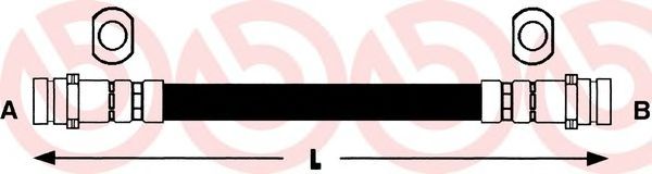 BREMBO T 54 002 Тормозной шланг для PROTON SALOON (Протон Салоон) BREMBO T 54 002 Тормозной шланг для PROTON SALOON (Протон Салоон)