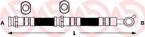BREMBO T 56 019 Тормозной шланг для NISSAN VANETTE CARGO (Ниссан Vанэттэ cарго) BREMBO T 56 019 Тормозной шланг для NISSAN VANETTE CARGO (Ниссан Vанэттэ cарго)