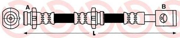 BREMBO T 56 037 Тормозной шланг для NISSAN VANETTE CARGO (Ниссан Vанэттэ cарго) BREMBO T 56 037 Тормозной шланг для NISSAN VANETTE CARGO (Ниссан Vанэттэ cарго)