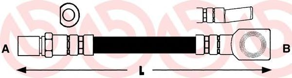 BREMBO T 59 006 Тормозной шланг для OPEL MONTEREY A (Опель Монтэрэъ а) BREMBO T 59 006 Тормозной шланг для OPEL MONTEREY A (Опель Монтэрэъ а)