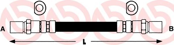 BREMBO T 59 036 Тормозной шланг для OPEL MANTA B CC (Опель Манта б cc) BREMBO T 59 036 Тормозной шланг для OPEL MANTA B CC (Опель Манта б cc)