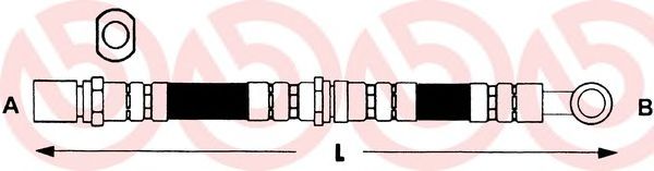 BREMBO T 78 005 Тормозной шланг для SUBARU IMPREZA (Субару Импреза) BREMBO T 78 005 Тормозной шланг для SUBARU IMPREZA (Субару Импреза)