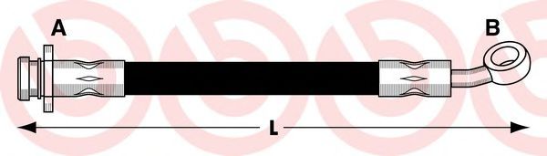 BREMBO T 79 025 Тормозной шланг для SUZUKI (Сузуки) BREMBO T 79 025 Тормозной шланг для SUZUKI (Сузуки)