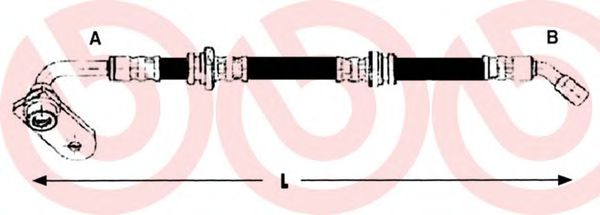 BREMBO T 79 033 Тормозной шланг для SUZUKI GRAND ESCUDO I (Сузуки Гранд эсcудо и) BREMBO T 79 033 Тормозной шланг для SUZUKI GRAND ESCUDO I (Сузуки Гранд эсcудо и)
