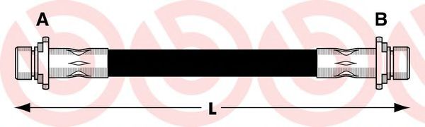 BREMBO T 83 008 Тормозной шланг 