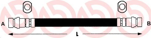 BREMBO T 83 015 Тормозной шланг 