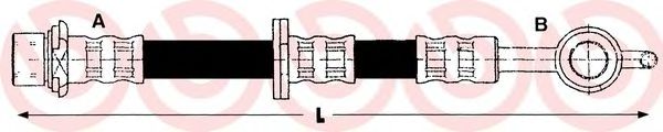 BREMBO T 83 027 Тормозной шланг для LEXUS (Лексус) BREMBO T 83 027 Тормозной шланг для LEXUS (Лексус)