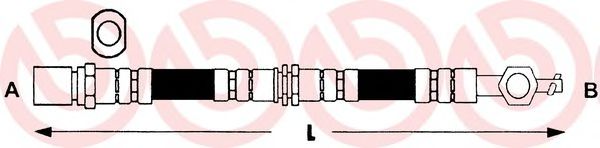 BREMBO T 83 032 Тормозной шланг для TOYOTA COROLLA FX (Тойота/тоета Cоролла инфинити фх) BREMBO T 83 032 Тормозной шланг для TOYOTA COROLLA FX (Тойота/тоета Cоролла инфинити фх)