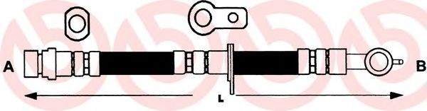 BREMBO T 83 071 Тормозной шланг для TOYOTA PASEO (Тойота/тоета Пасэо) BREMBO T 83 071 Тормозной шланг для TOYOTA PASEO (Тойота/тоета Пасэо)
