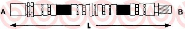 BREMBO T 83 076 Тормозной шланг для TOYOTA (Тойота/тоета) BREMBO T 83 076 Тормозной шланг для TOYOTA (Тойота/тоета)