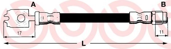 BREMBO T 85 050 Тормозной шланг для AUDI A6 (Ауди А6) BREMBO T 85 050 Тормозной шланг для AUDI A6 (Ауди А6)