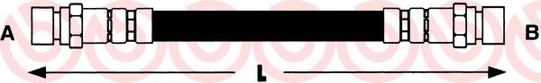 BREMBO T 85 074 Тормозной шланг для VOLKSWAGEN CADDY II (Фольксваген Кадди 2) BREMBO T 85 074 Тормозной шланг для VOLKSWAGEN CADDY II (Фольксваген Кадди 2)