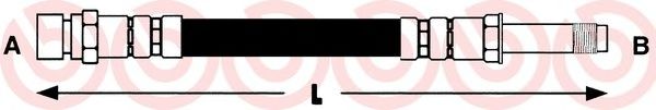 BREMBO T 85 089 Тормозной шланг для SKODA FELICIA II (Шкода Фелиция 2) BREMBO T 85 089 Тормозной шланг для SKODA FELICIA II (Шкода Фелиция 2)
